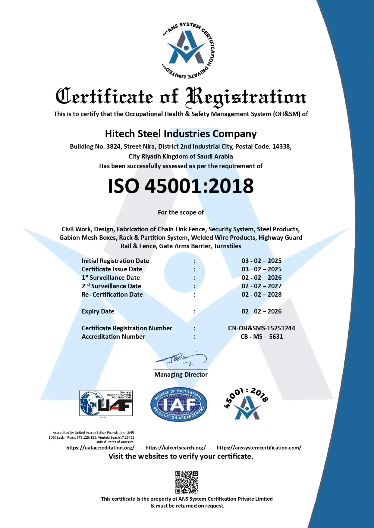 ISO 45001:2018